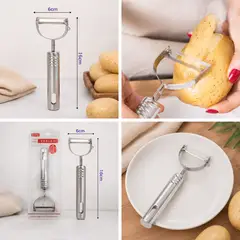 GENERICO - Pelador De Papas Manual Cocina Multiuso Agarre Comodo Resistente