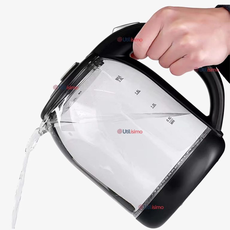 LINE Hervidor Eléctrico Inteligente Vidrio 1,5 Litros 1500W Tetera