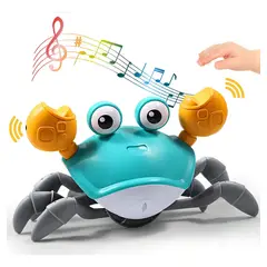 GENERICO - Cangrejo Robot Interactivo para Bebés con Luz y Música