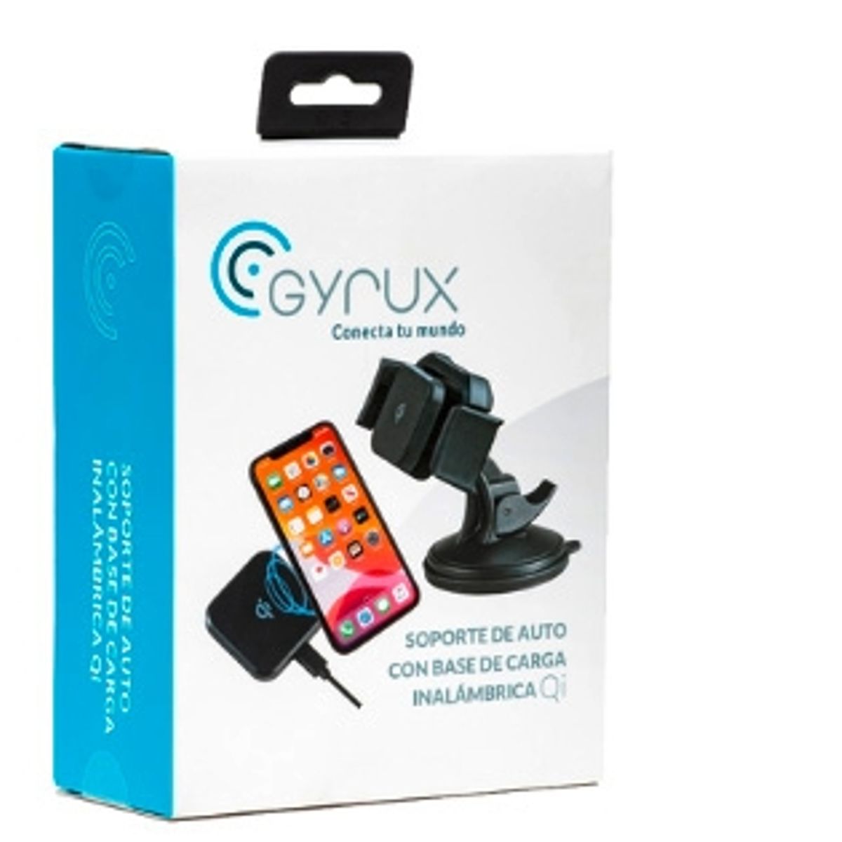 GYRUX - Soporte y Cargador Wireless Auto Qi Gyrux