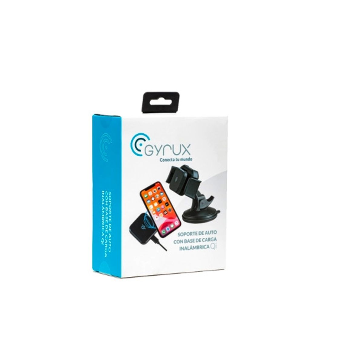 GYRUX - Soporte y Cargador Wireless Auto Qi Gyrux