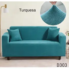 GENERICO - FUNDA PARA SILLON 3 CUERPO TURQUESA (180-230cm)