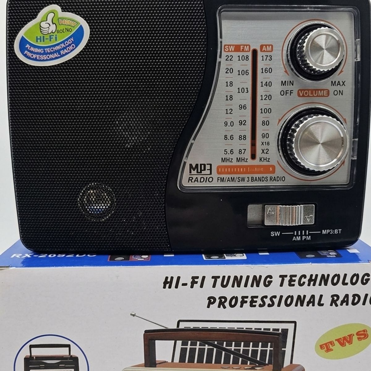 GENERICO - Radio emergencia solar bluetooth plateado