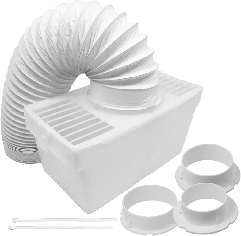 TSKY CHILE SHOPPING Kit de caja de condensador de manguera de ventilación universal con 3 adaptadores para secadora