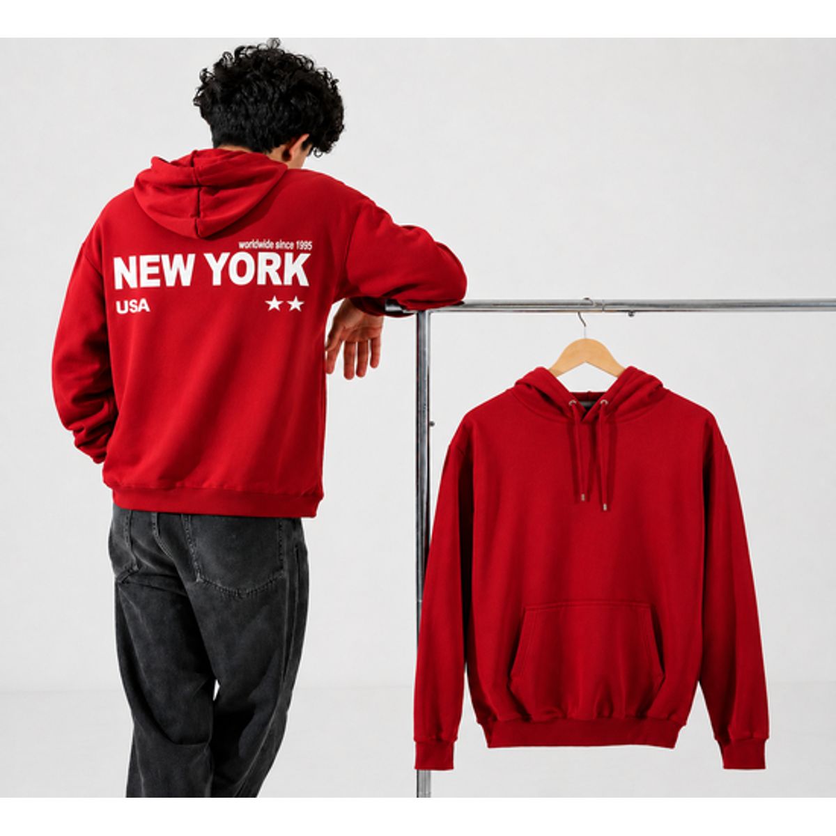 GENERAL - Polerón Hoodie Unisex Diseño New York Con Capucha