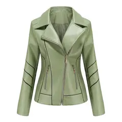 GIOIO - Chaqueta Biker PU Mujer