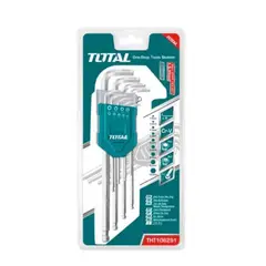 TOTAL - JGO.LLAVES HEXAG. 9PZAS 1.5-10MM THT106192