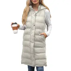 GIOIO - Parka Sin Mangas Larga Mujer