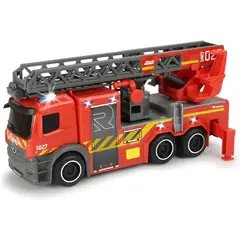 Dickie Toys - Camion de bombero Dickie escalera telescopica luces sonidos 24 cm