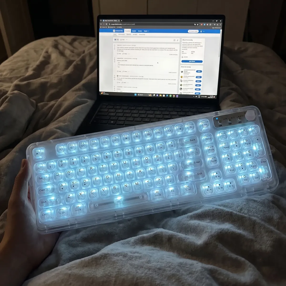 AIZO - AIZO Teclado Mecánico Gasket 3 Modos RGB Cosechador