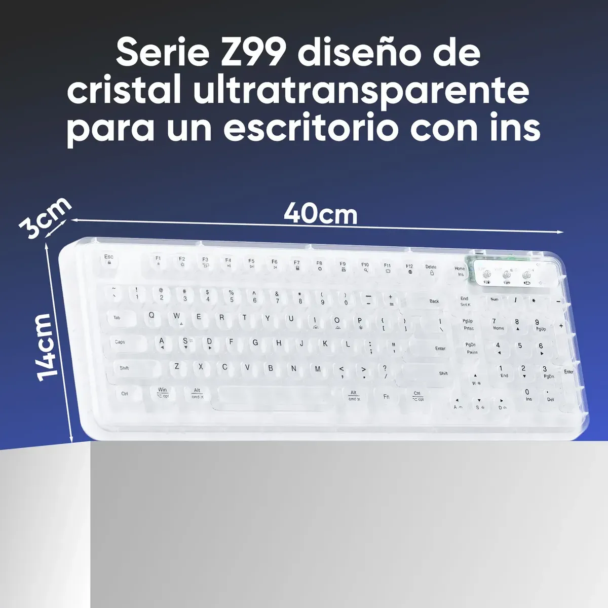 AIZO - AIZO Teclado Mecánico Gasket 3 Modos RGB Cosechador