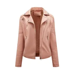 GIOIO - Chaqueta Biker PU Mujer