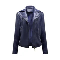 GIOIO - Chaqueta Biker PU Mujer