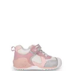 PILLIN - Zapatilla Bebé Niña Pasos con Velcro Damasco