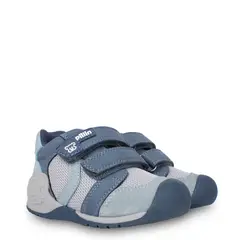 PILLIN - Zapatilla Niño Pasos Doble Velcro Azul