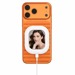 GENERICO - Mini Espejo Pantalla Selfie Magnética Luz Led Celular Usb-c