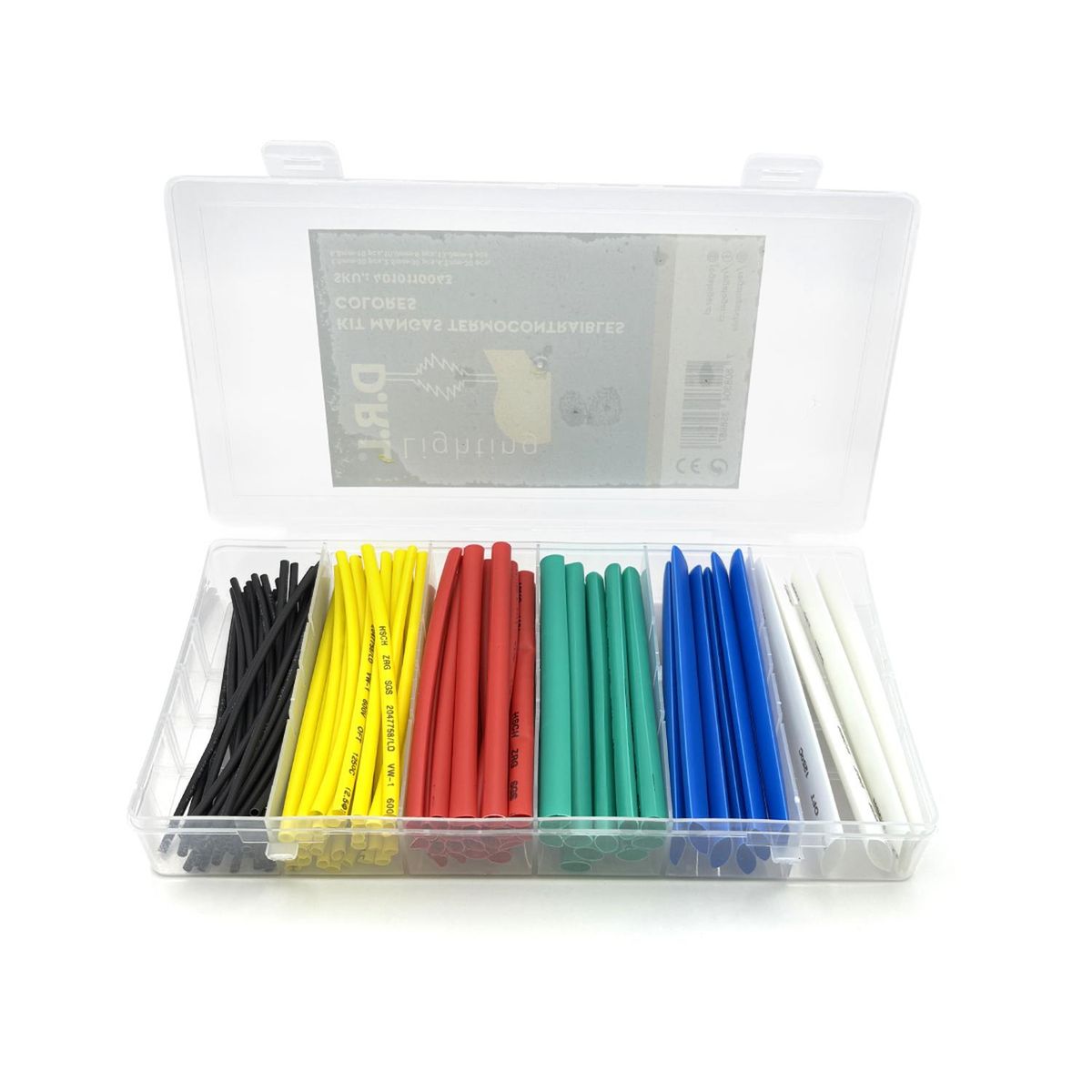 DRL - Kit De Mangas Termocontraibles 100 Unidades Colores
