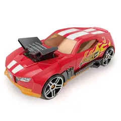 HOT WHEELS - Estuche Porta Autos 2 en 1 Race 'n Haul Red