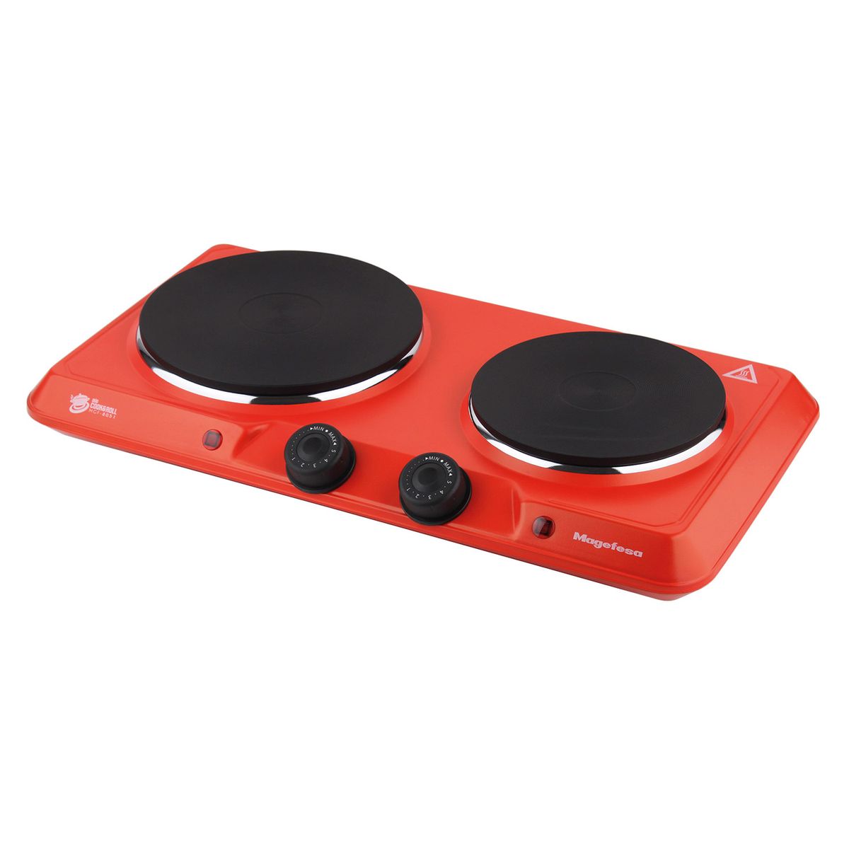 MAGEFESA - Cocina Electrica Encimera Magefesa 2 Platos 2000W Roja