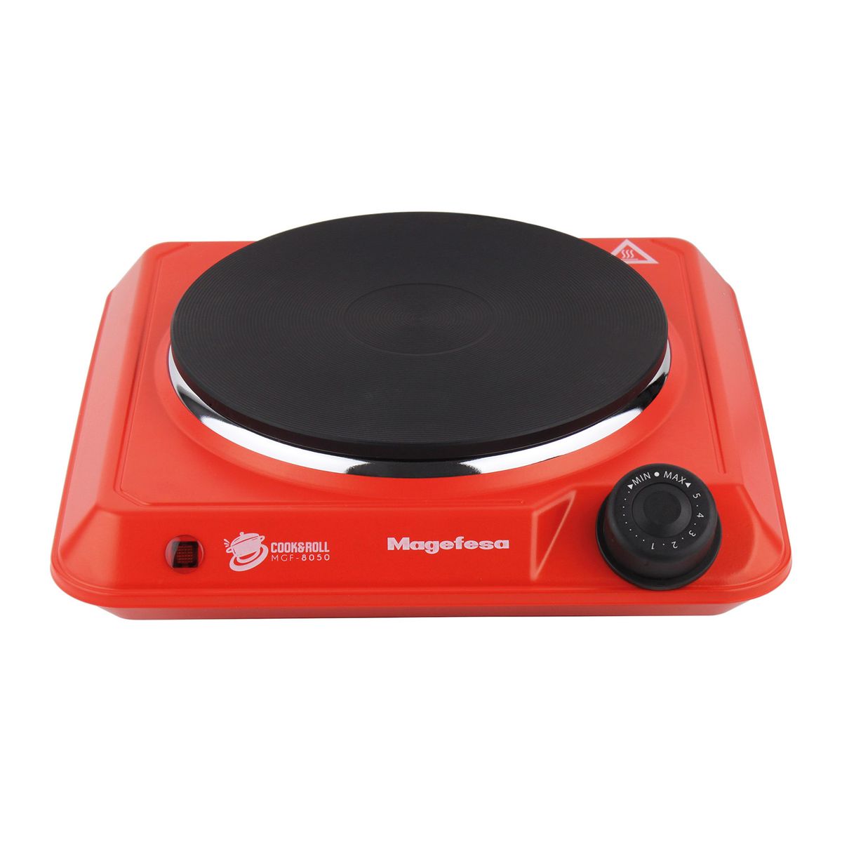 MAGEFESA - Cocina Electrica Encimera Magefesa 1 Plato 1400W Roja