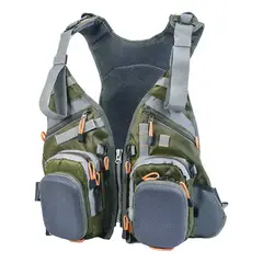 GENERICO - Chaleco De Pesca Multifuncional Chaleco Mochila Salvavidas