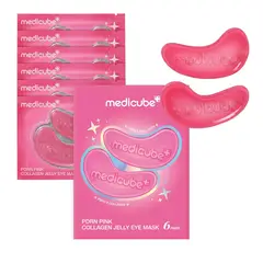 MEDICUBE - Parches para Ojos PDRN Pink Collagen Jelly Eye Mask - 6 Pares