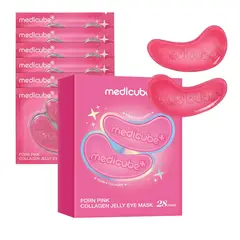 MEDICUBE - Parches para Ojos PDRN Pink Collagen Jelly Eye Mask - 28 Pares
