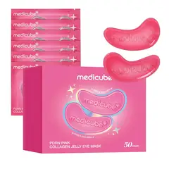 MEDICUBE - Parches para Ojos PDRN Pink Collagen Jelly Eye Mask - 50 Pares