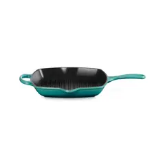 LE CREUSET - Skillet Grill Cuadrada 26cm Bleu Riviera