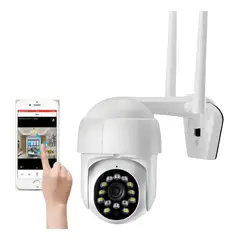 GENERICO - Camara de seguridad 360° exterior wifi inalambrica