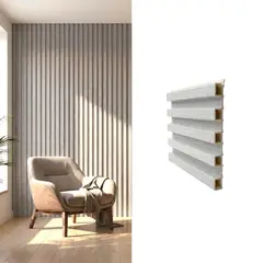 CNP - Wall Panel Decorativo Color Gris 16x23cm x 2.4mt - 3,07 m2 (Caja 8 Paneles)