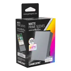 GAMEGENIC - Protectores Matte Prime Sleeves - Dark Gray