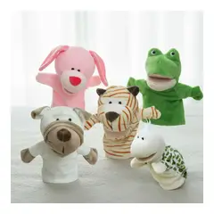 ARTIDIX - Títere De Mano Peluche Educativo Estimulación 25 cm - Rana