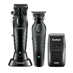 KEMEI - Combo Clipper, Trimmer y Shaver