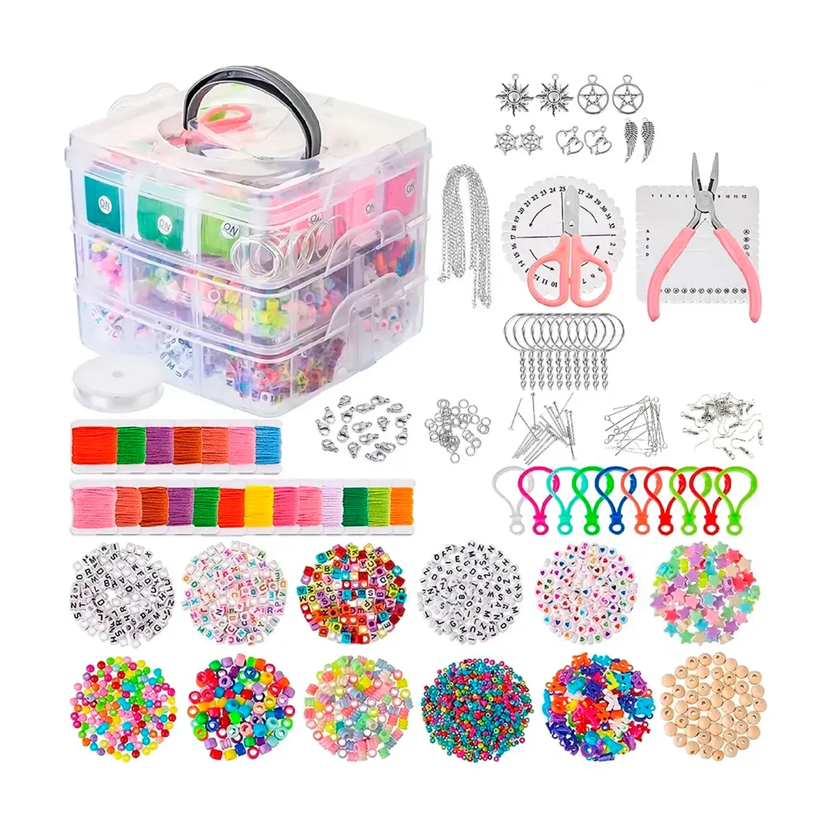 OFERTABKN - Kit De Accesorios Para Hacer Pulseras Y Alhajas 4655pcs