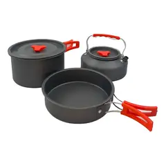 TASBEL - Set Ollas Outdoor Camping Cocinilla Utensilios
