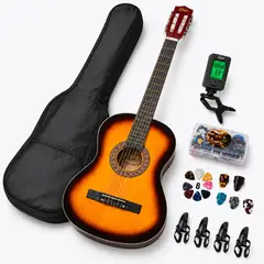 EPIC - Guitarra Acustica Sunburst 38 Con Accesorios