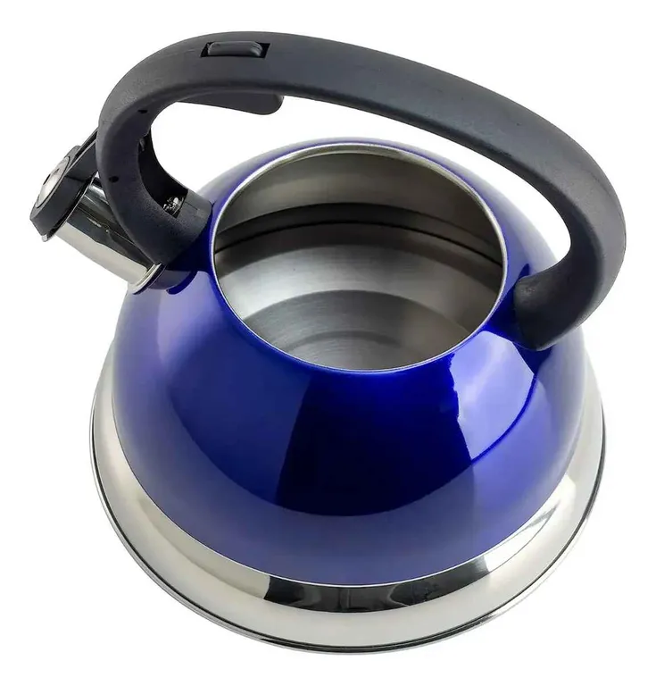 GENERICO Tetera Acero 2.5l Silbante Con Mango Plástico