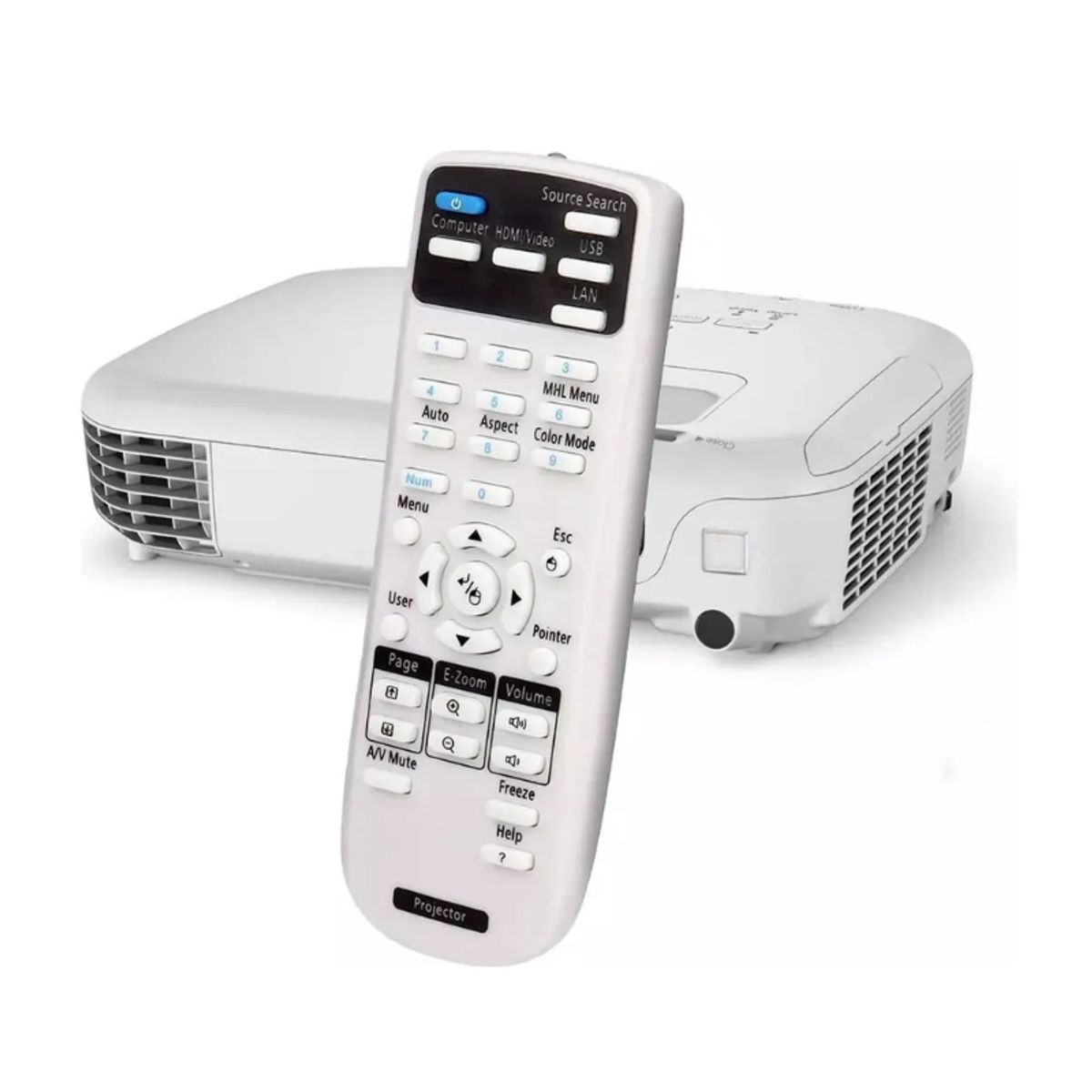 GENERICO - Control Compatible Con Proyector Todos Modelos de Epson remoto