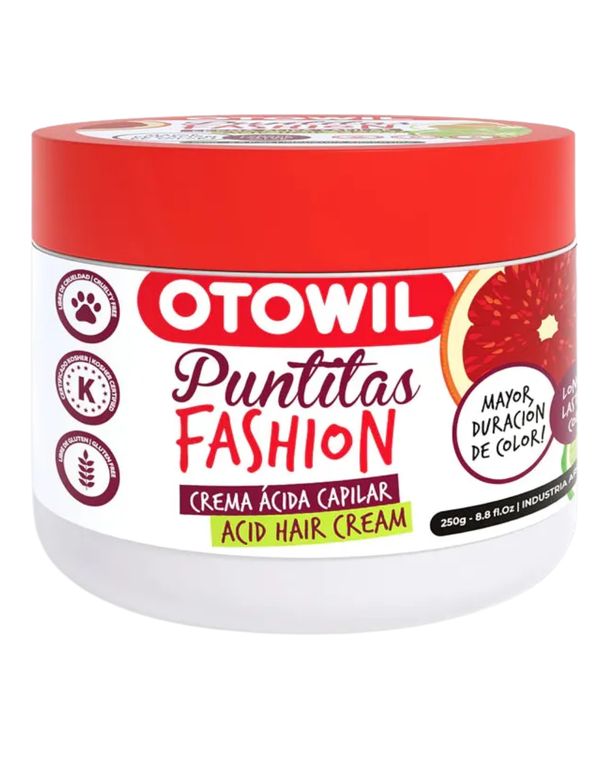 Crema capilar Puntitas Fashion - Crema Acida 250 ml