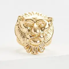 BY LAS CAYETANAS - Anillo Mujer Leon Ajustable Elegante