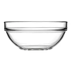 GENERICO - 3 bowls ensaladera vidrio pasabahce transparentes 1.7l