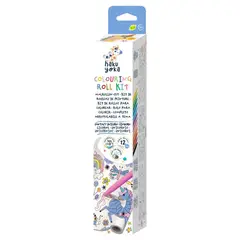 HAKU YOKA - Kit Rollo de Papel y Crayones para Colorear · Unicornio Fantástico