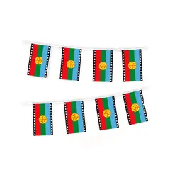 GENERICO - Guirnalda bandera Mapuche 3.5m 90336