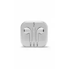 IRM - Audífonos con Cable Jack 3.5 mm In-Ear con Micrófono y Control de Volumen Blanco