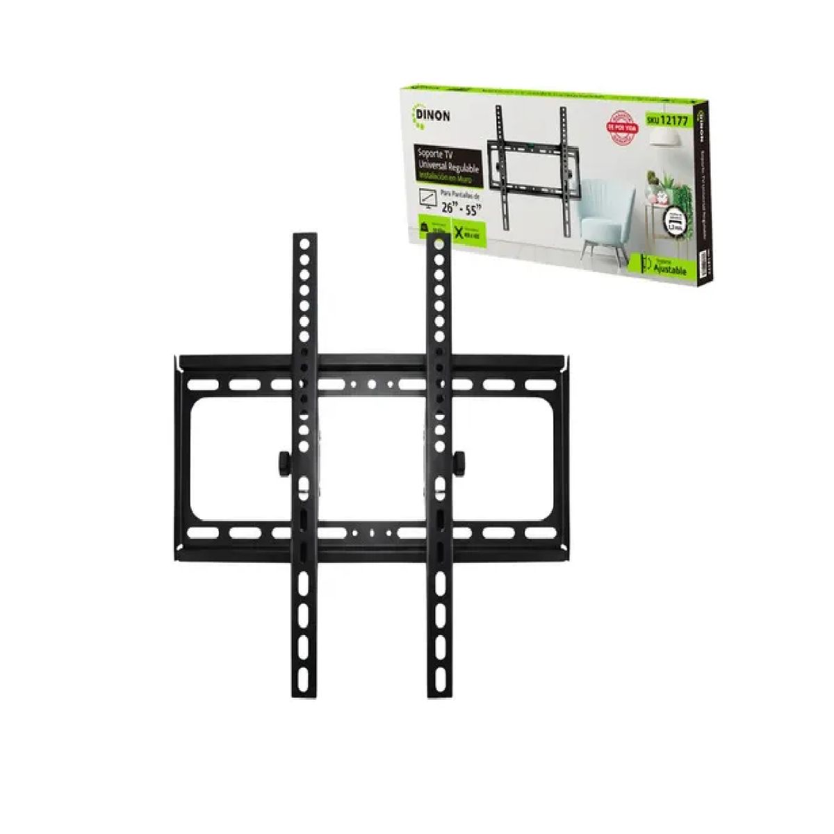 GENERICO - Soporte Tv Universal Regulable 15°, 26-55, 50kg