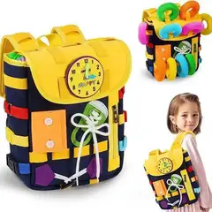GENERICO - MOCHILA SENSORIAL MONTESSORI DE FIELTRO PARA NIÑOS