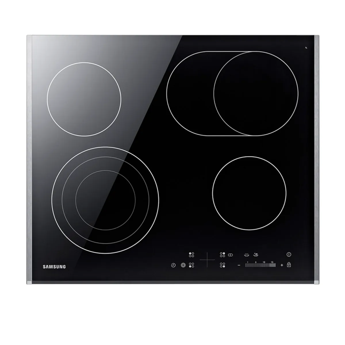 SAMSUNG - Encimera Vitroceramica Electrica Samsung CTR264KC01 Negro 4 platos