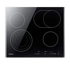 SAMSUNG - Encimera Vitroceramica Electrica CTR264KC01 Negro 4 platos