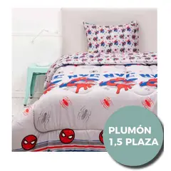 MASHINI - Plumon reversible infantil Disney 1.5 Plazas Spiderman